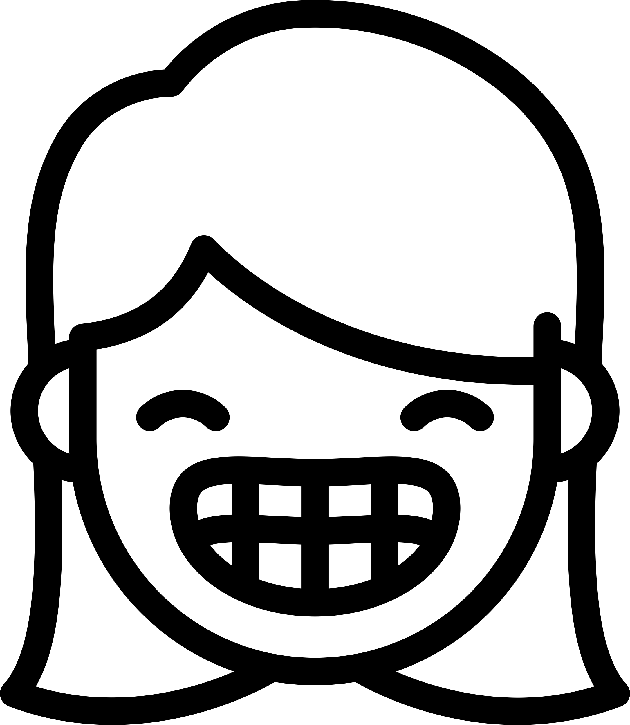 Girl Smiling Svg Line Art Free Vectors